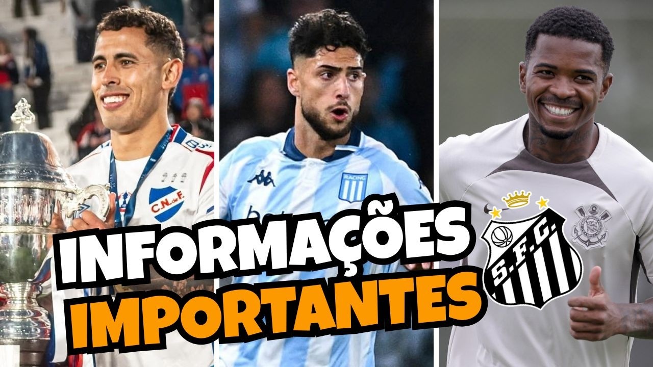 VOLANTE DO NACIONAL CHEGANDO NO SANTOS | DI CESARE LONGE | ZAGUEIRO DO CORINTHIANS NA MIRA