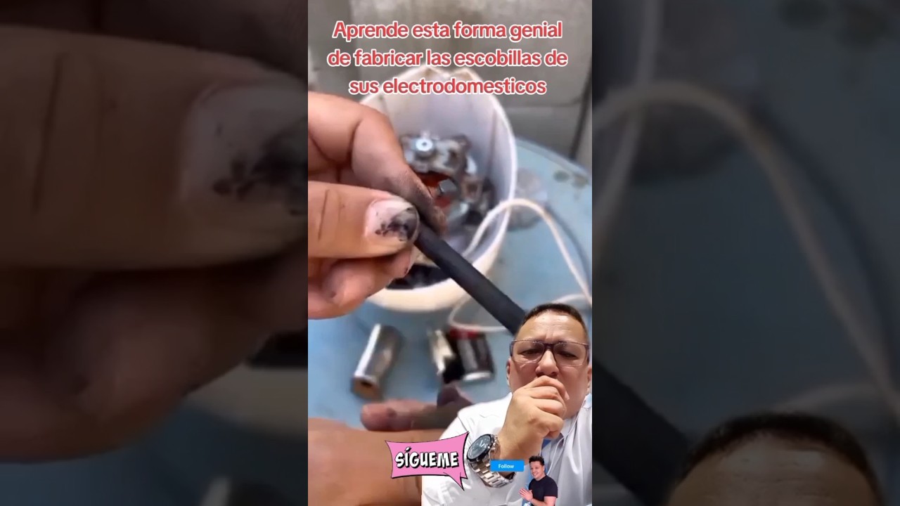 como fabricar las escobillas de tus electrodomésticos. facil y rapido
