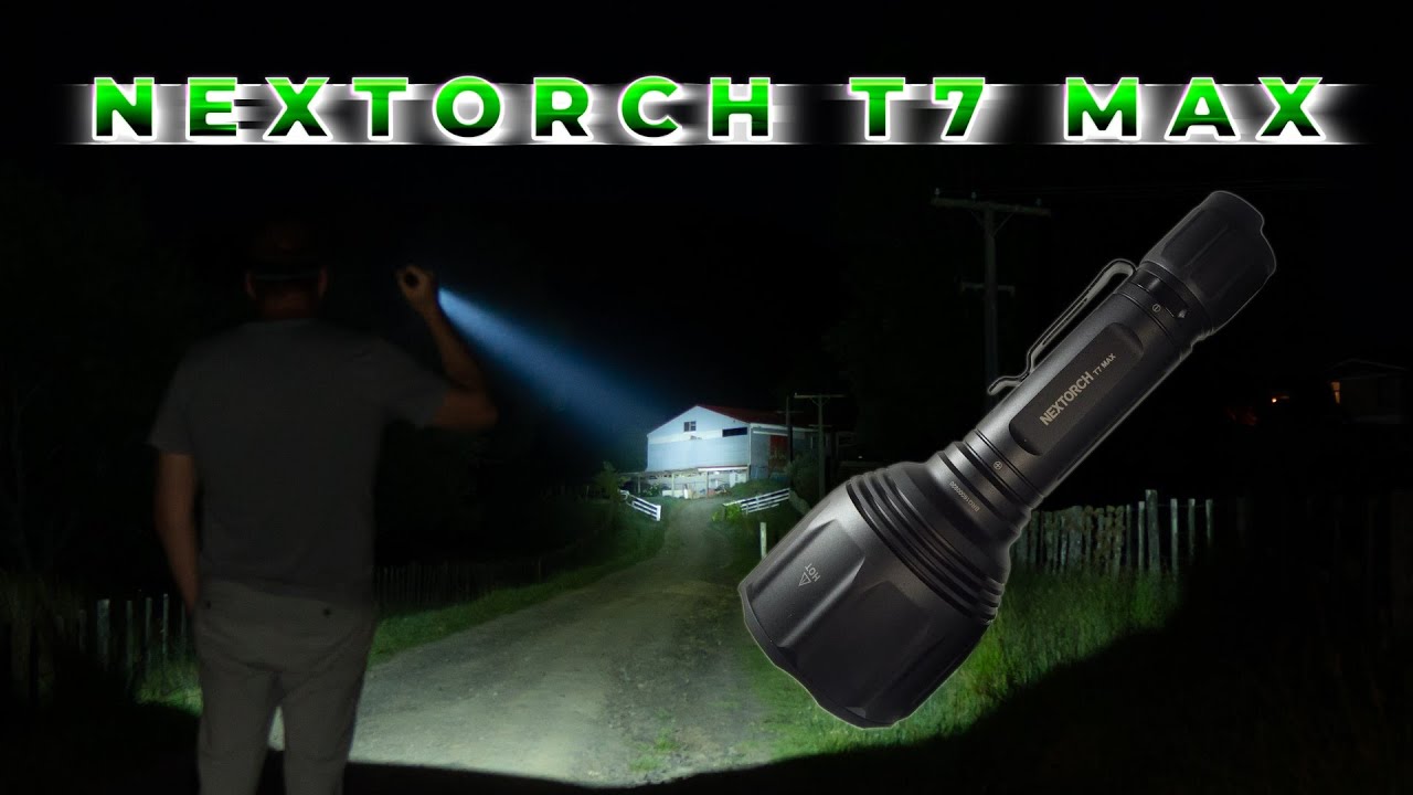 Nextorch T7 Max Review, Hunting Flashlight, 1200 Lumens, 1100m