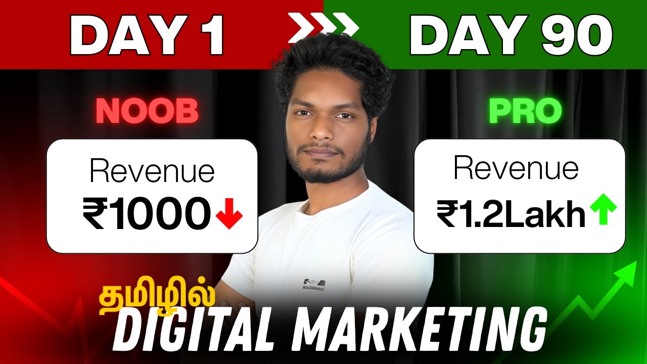 Digital Marketing Career Roadmap for Beginners in Tamil | 90 Days Challenge #digitalmarketingtamil