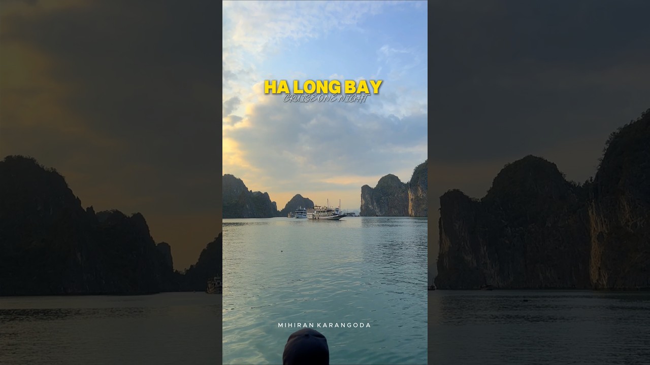 Unforgettable night on Halong Bay! 🌊⛵ 