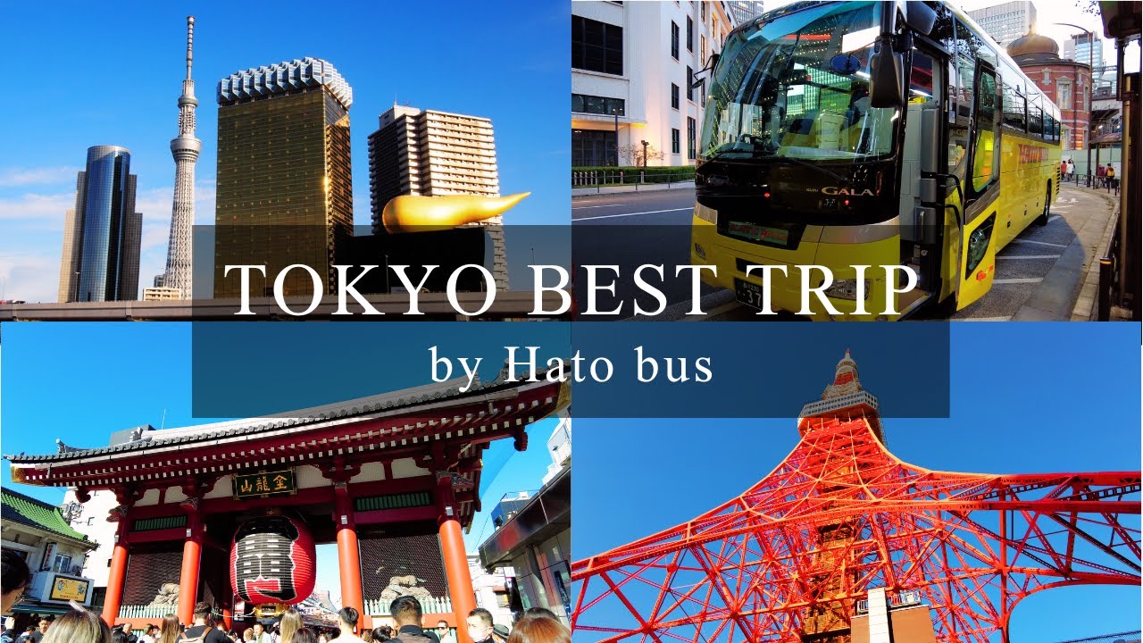 はとバスで巡る東京観光 - 東京ベストトリップ スカイツリー 浅草散策 東京タワー vlog