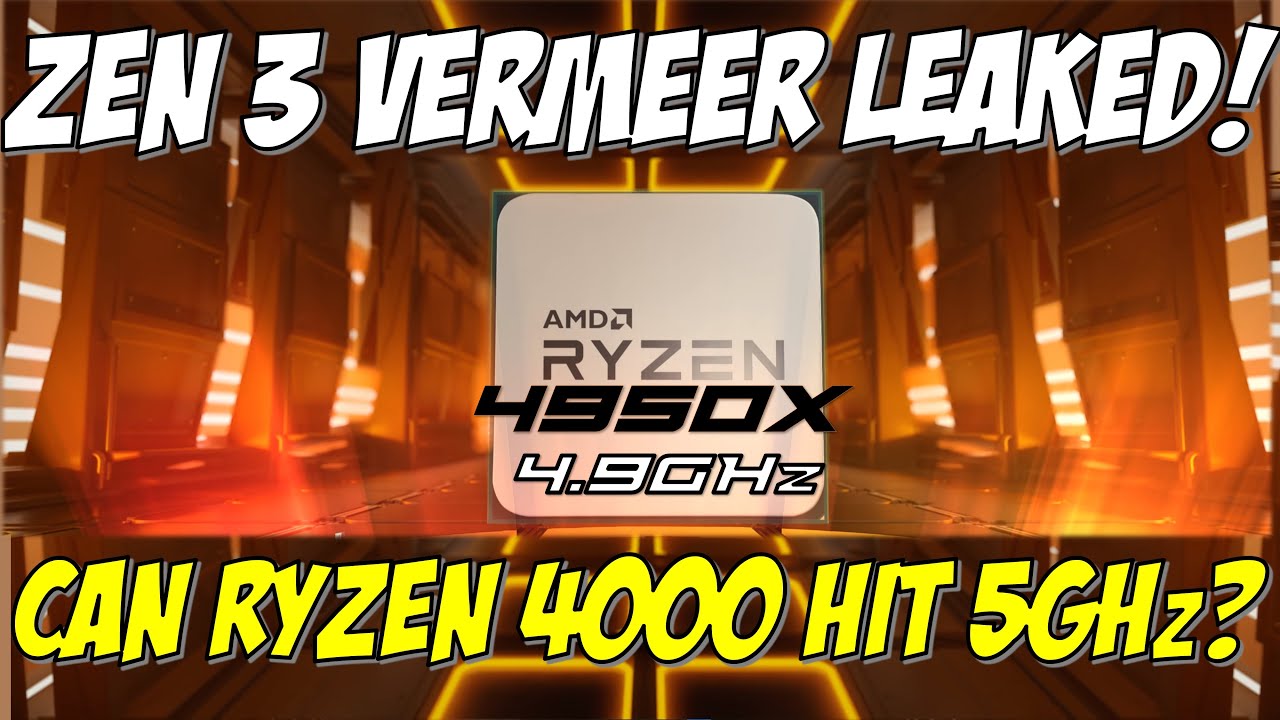 AMD RYZEN 4950X LEAKED 4.9GHz BOOST, Will RYZEN 4000 HIT5GHz?