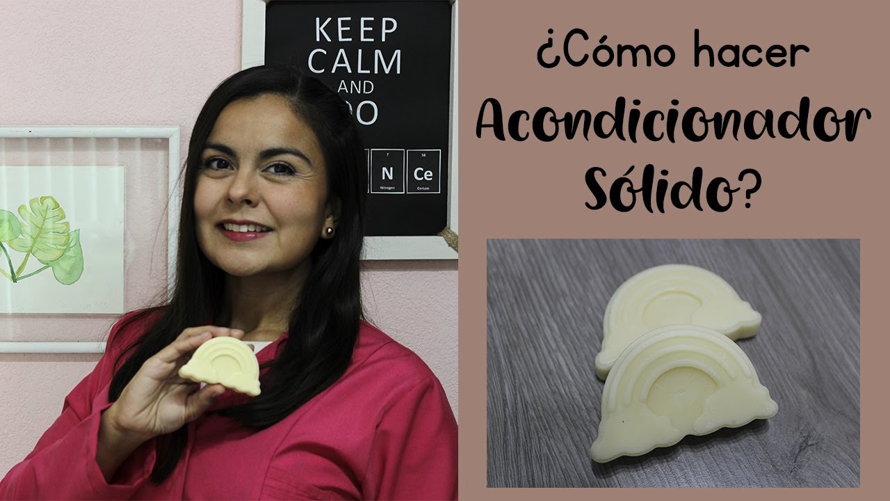 Cómo hacer ACONDICIONADOR SÓLIDO, biodegradable, zero waste, con tips, cabello muy suave