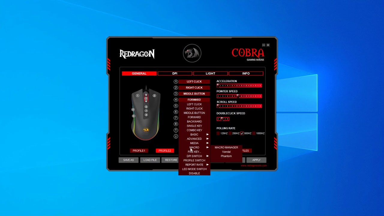 Configuração de Macro - Redragon Cobra e King Cobra M711/M711-FPS (Suporte Redragon)