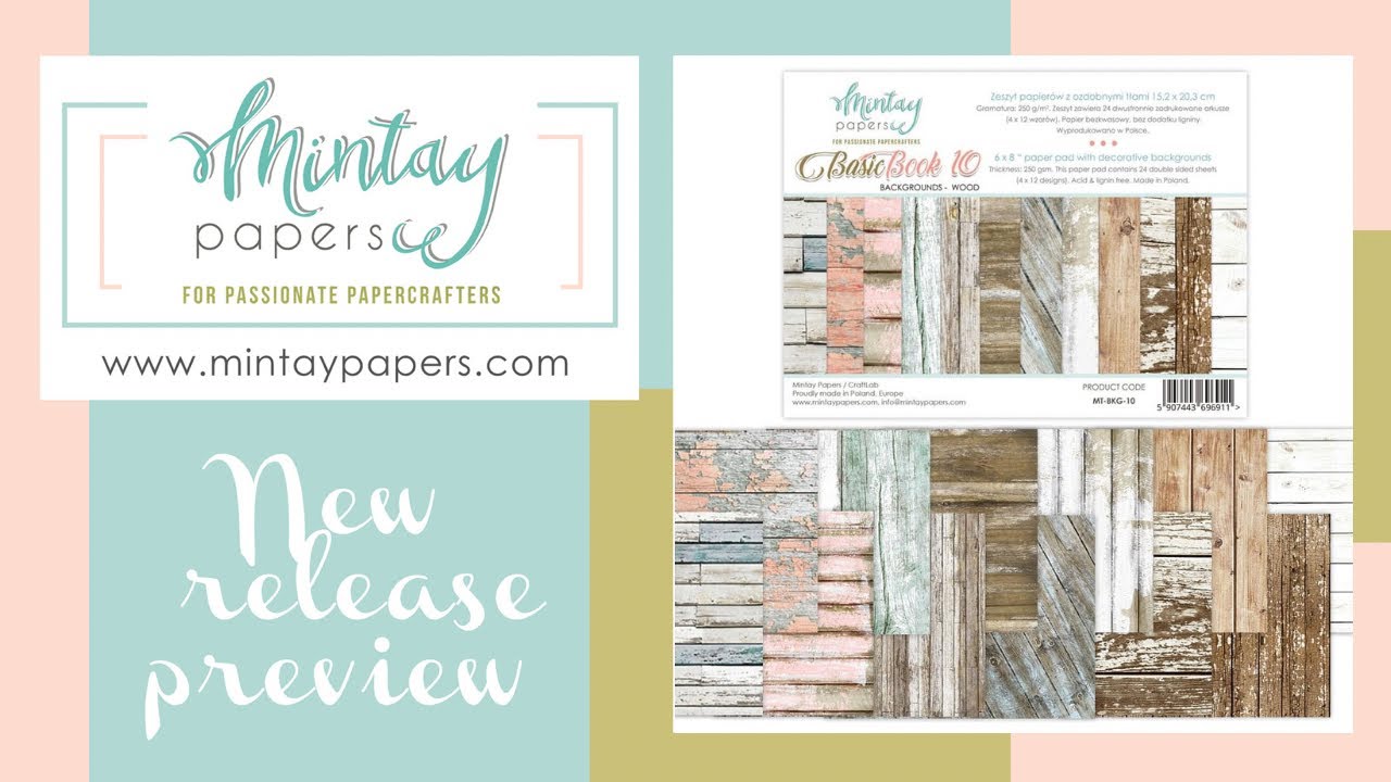 Mintay Papers | New Release | 6 x 8 Paper Pads | Basic Books | Chippies