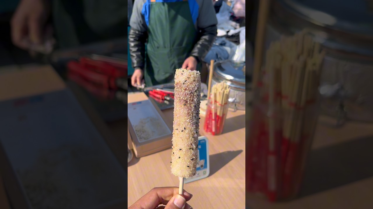 Bamboo tube rice dumplings, with a soft and chewy texture.