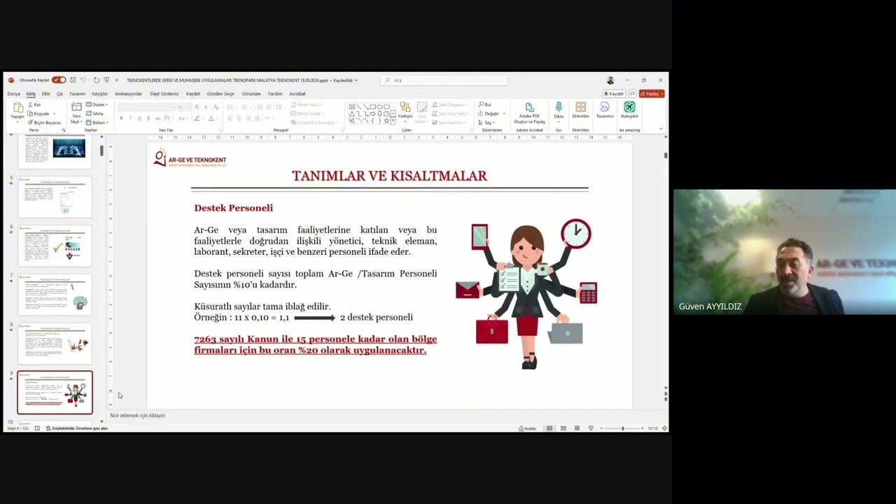 Teknokentlerde Vergi ve Muhasebe Uygulamaları Eğitimi