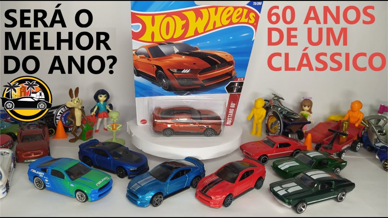 60 DE UM CLÁSSICO - DESDO INICIO COM HOT WHEELS, OS MUSTANGS EM TODAS SUAS VERSÕES HISTÓRICAS