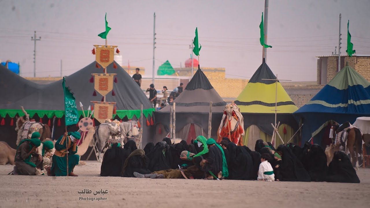تشابيه واقعة الطف الكبرى لـ موكب ائمة البقيع الحسيني (ع) لـ اهالي الناصريه