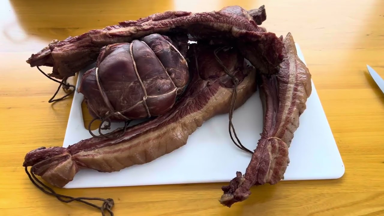 Wędzonki z Dzika domowe wędzenie Wyroby z Dziczyzny Szynka z Dzika Żeberka wędzone Boczek wędzony 🐗