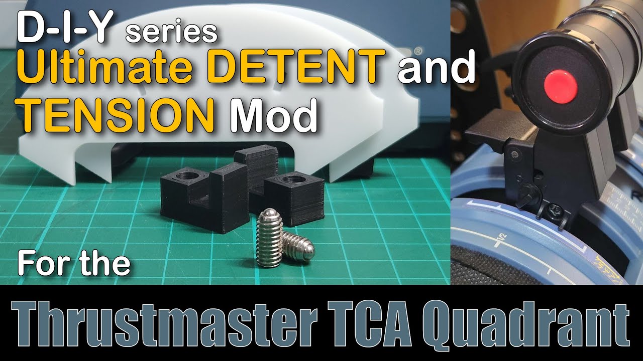 Ультимативная система фиксации и натяжения для Thrustmaster TCA Quadrant — своими руками