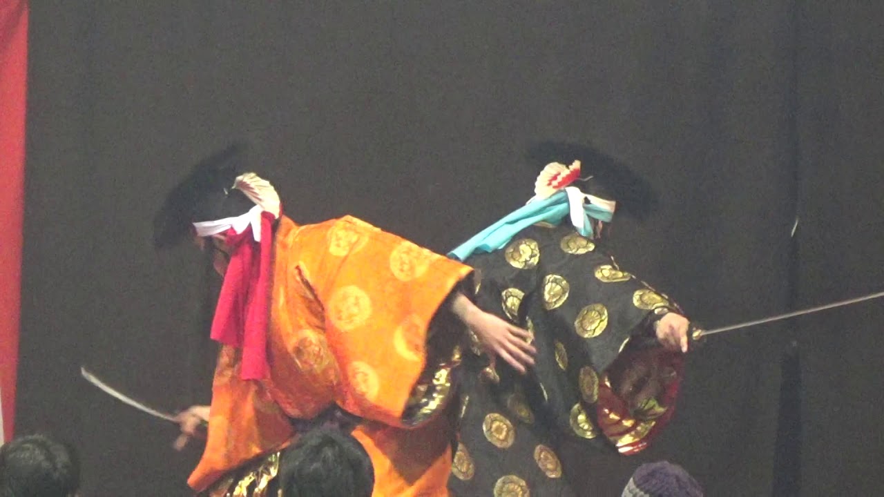 江津高校　平成30年度卒業神楽・日本武尊2