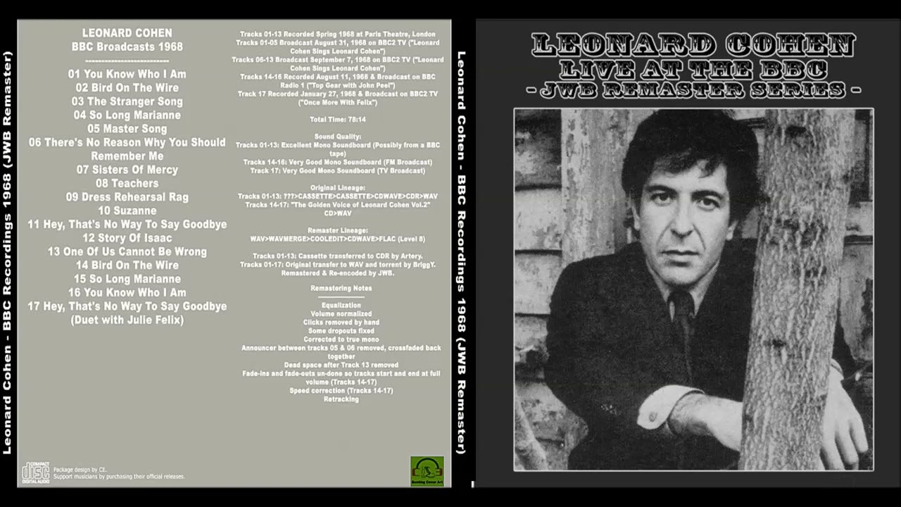 Leonard Cohen Live at the BBC 1969