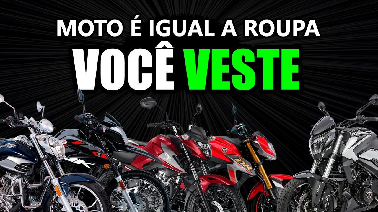Moto é igual a roupa: Você VESTE