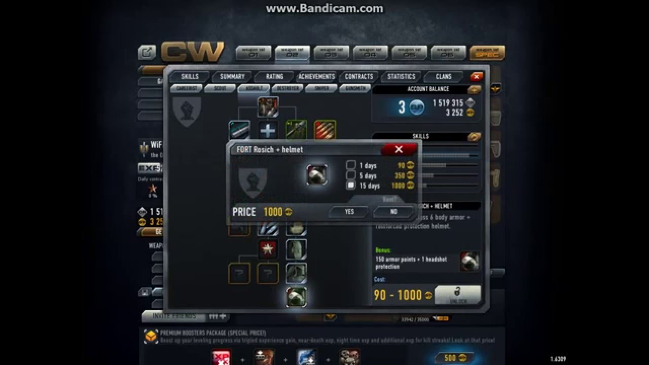 Contract wars .. skill tree