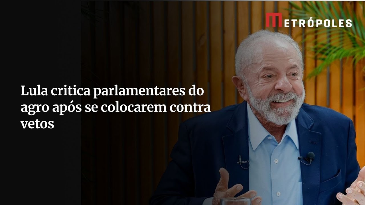 Lula critica derrubada de vetos e diz que queria 