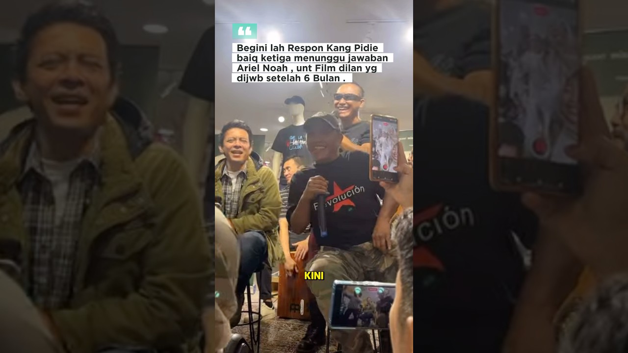 Expresi Mas Pidie Baiq ketika ariel Deal Film Dilan #ariel #arielnoah #dilan #arielnoahterbaru