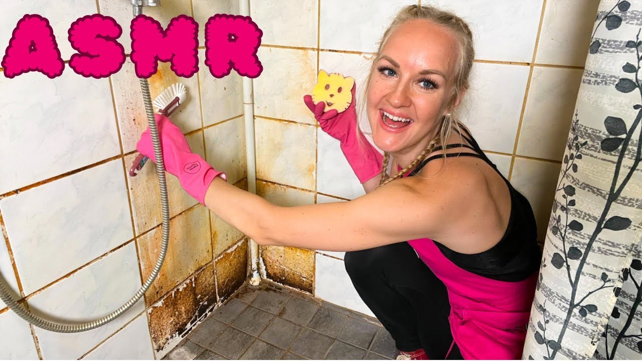 Limpieza de un ba&ntilde;o sucio ASMR 🧼