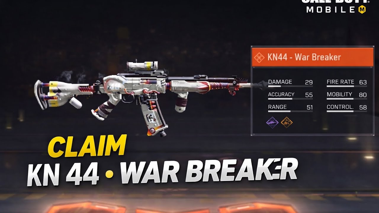 КАК ПОЛУЧИТЬ БЕСПЛАТНЫЙ KN 44 - War Breaker | СОВЕТЫ И ХИТРОСТИ ДЛЯ CODM