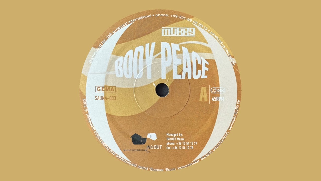 Mukky / Body Peace / Sauna Recordings / 2002