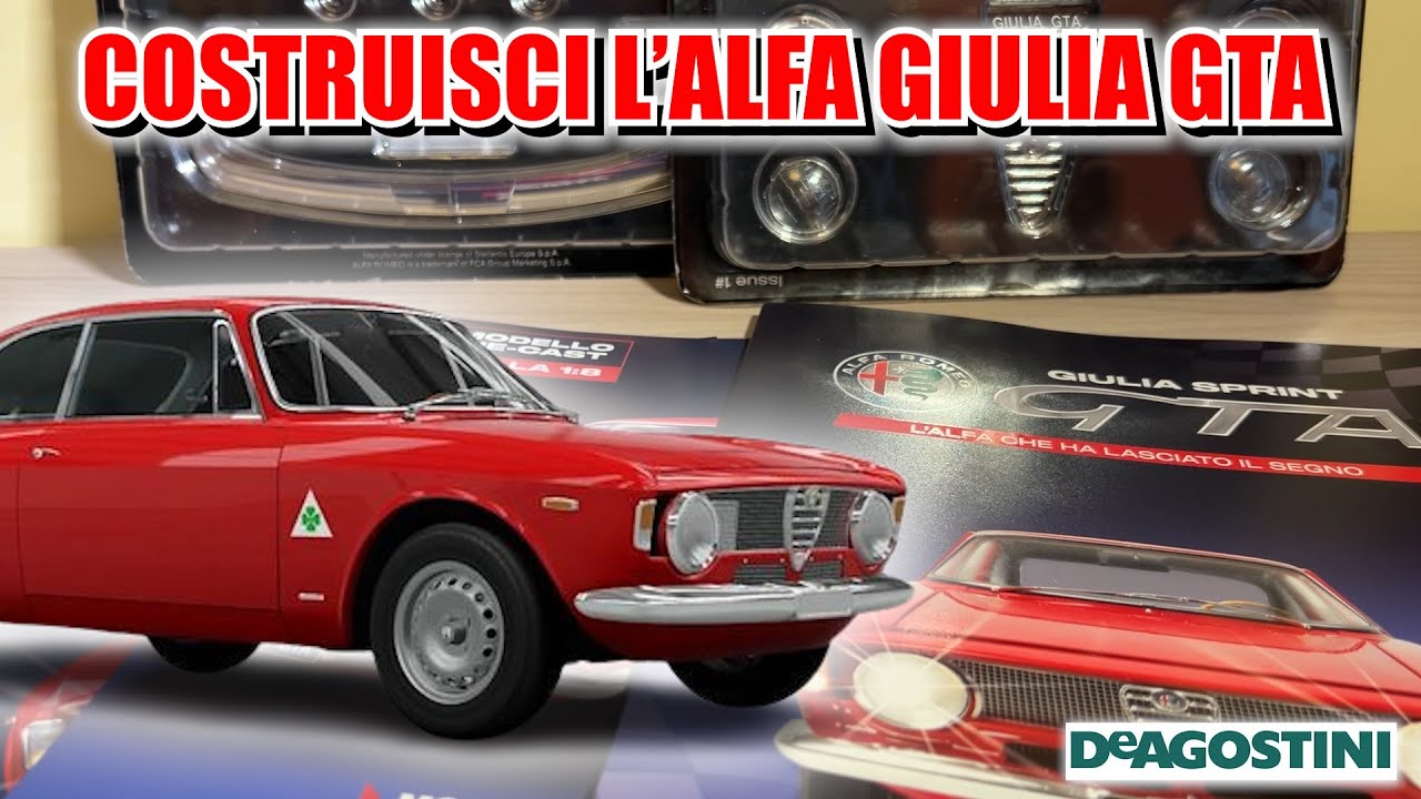 COSTRUISCI l'ALFA GIULIA GTA De AGOSTINI! USCITA 1 e 2 + REGALI!