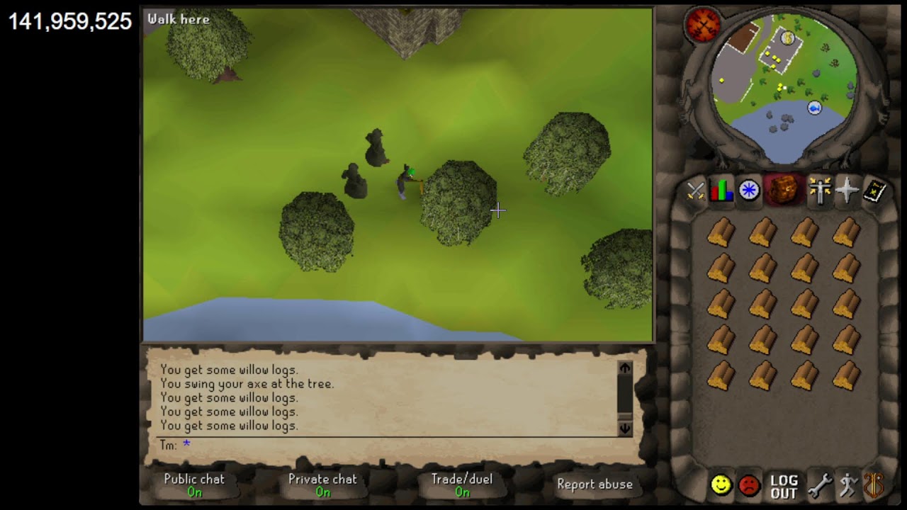 2004Scape 200M Woodcutting Grind