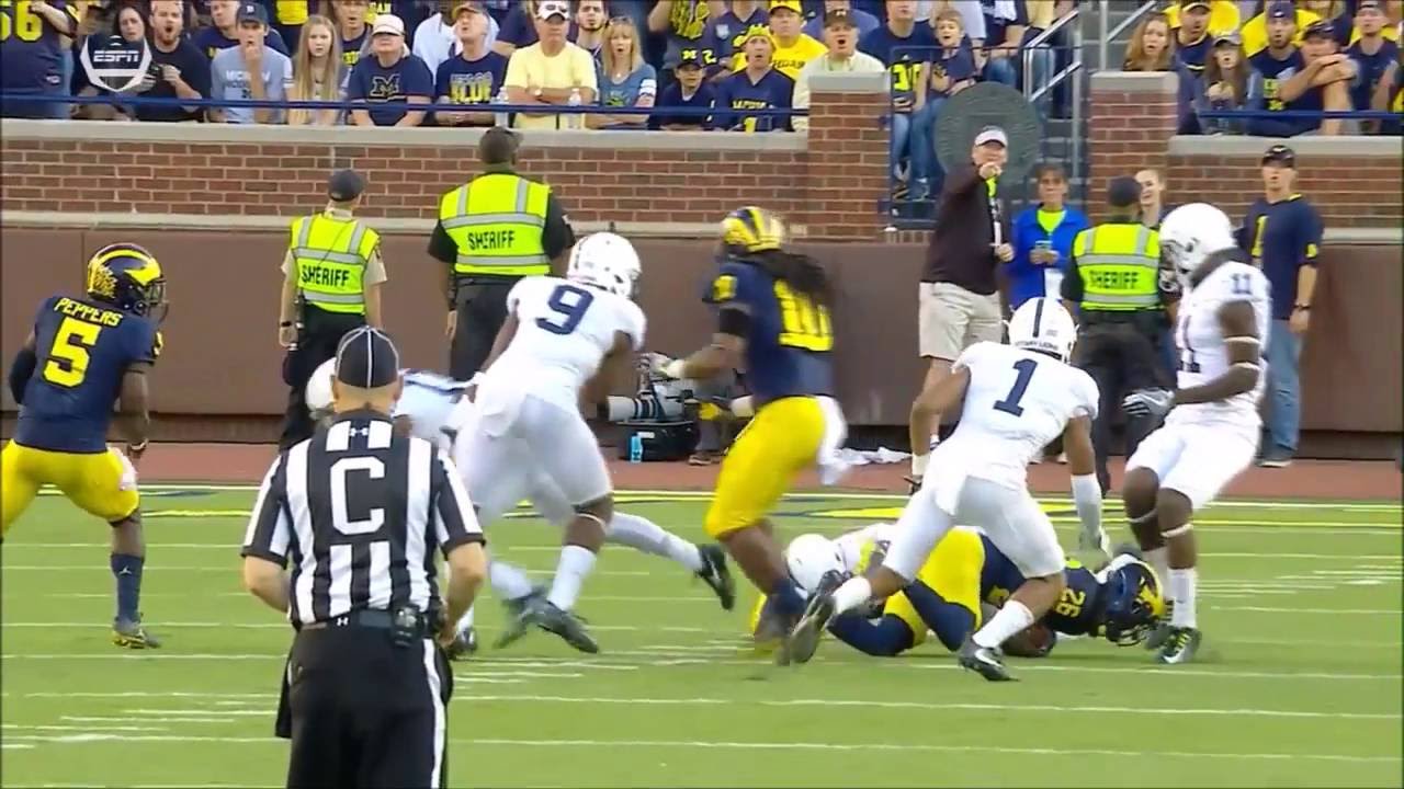 This Kicker Is Nearly 300 LBS Joey Julius Big Hits Penn State Kicker