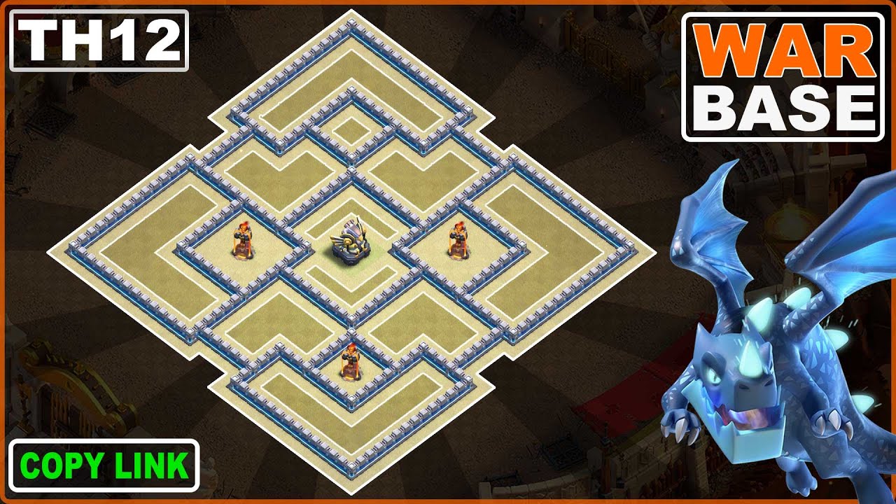 I Built the BEST Anti 3 Stars TH12 Base and Here's how you get it!