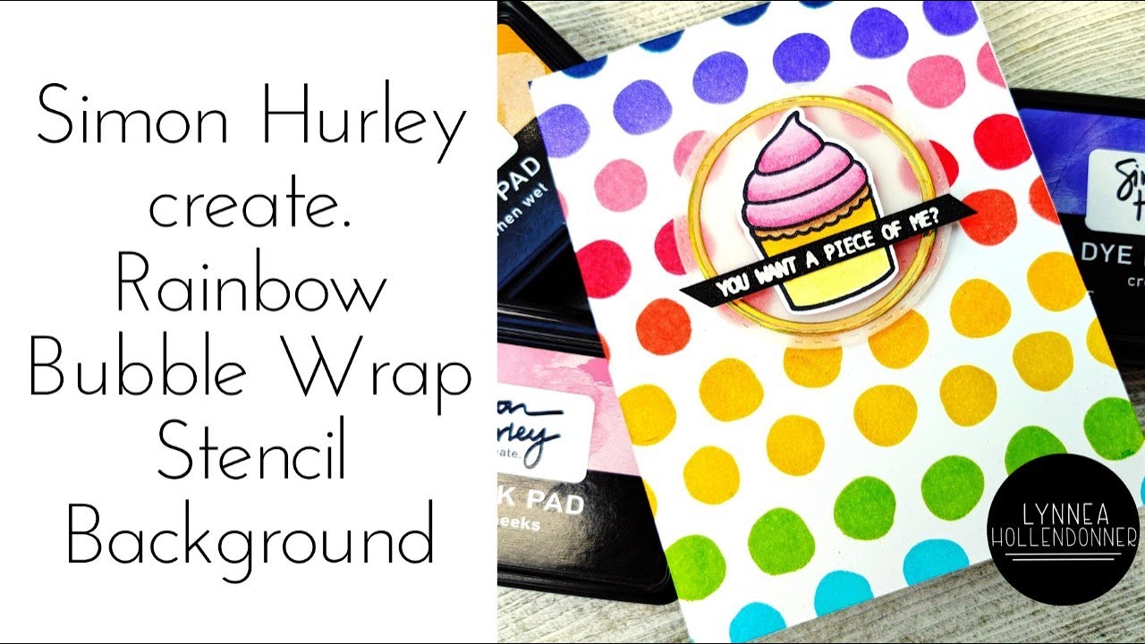 Simon Hurley create. | Rainbow Bubble Wrap Stencil