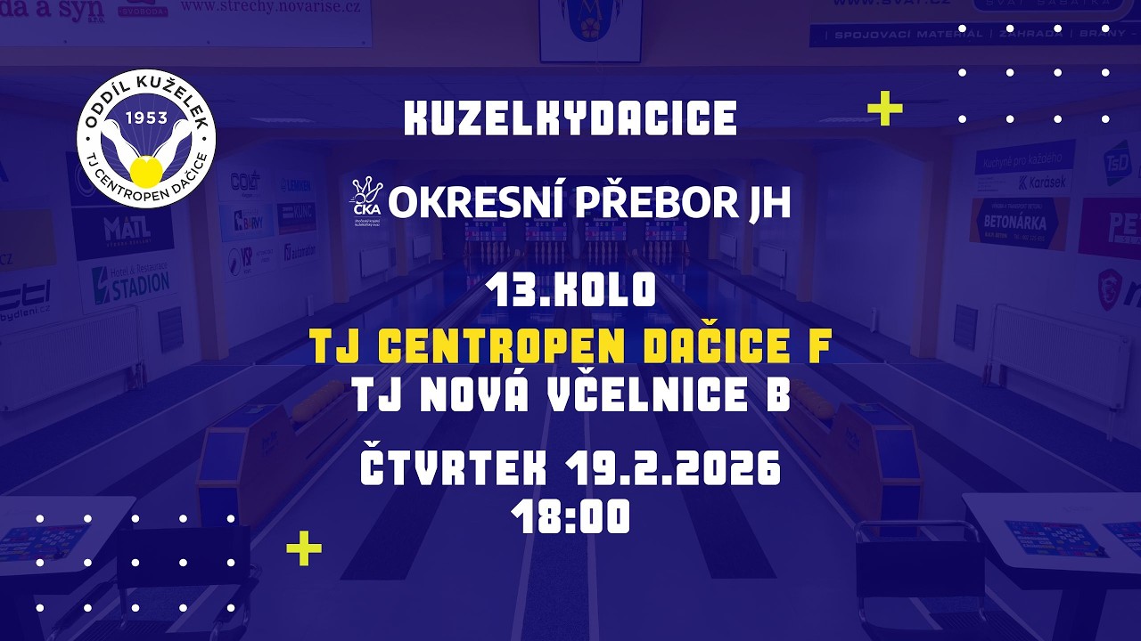 TJ Centropen Dačice F - TJ Nová Včelnice B