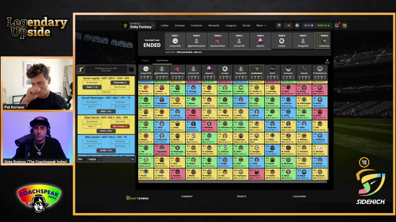 Legendary Coachspeak - Shifting Depth Charts