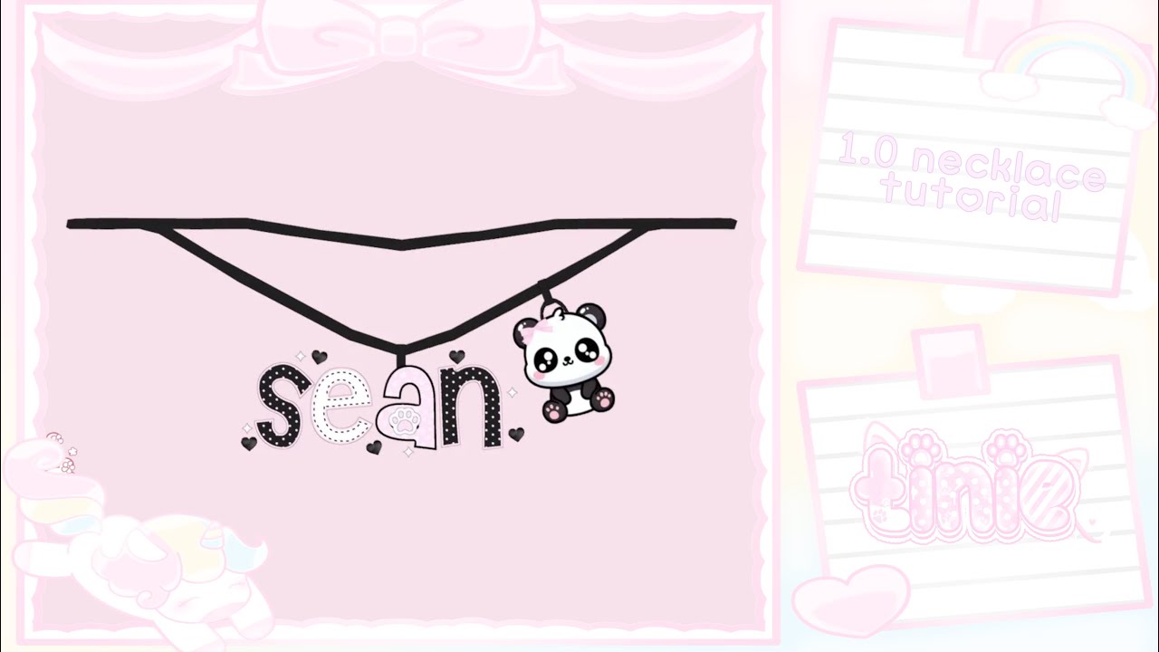 ꒰ 1.0 necklace tut ♡