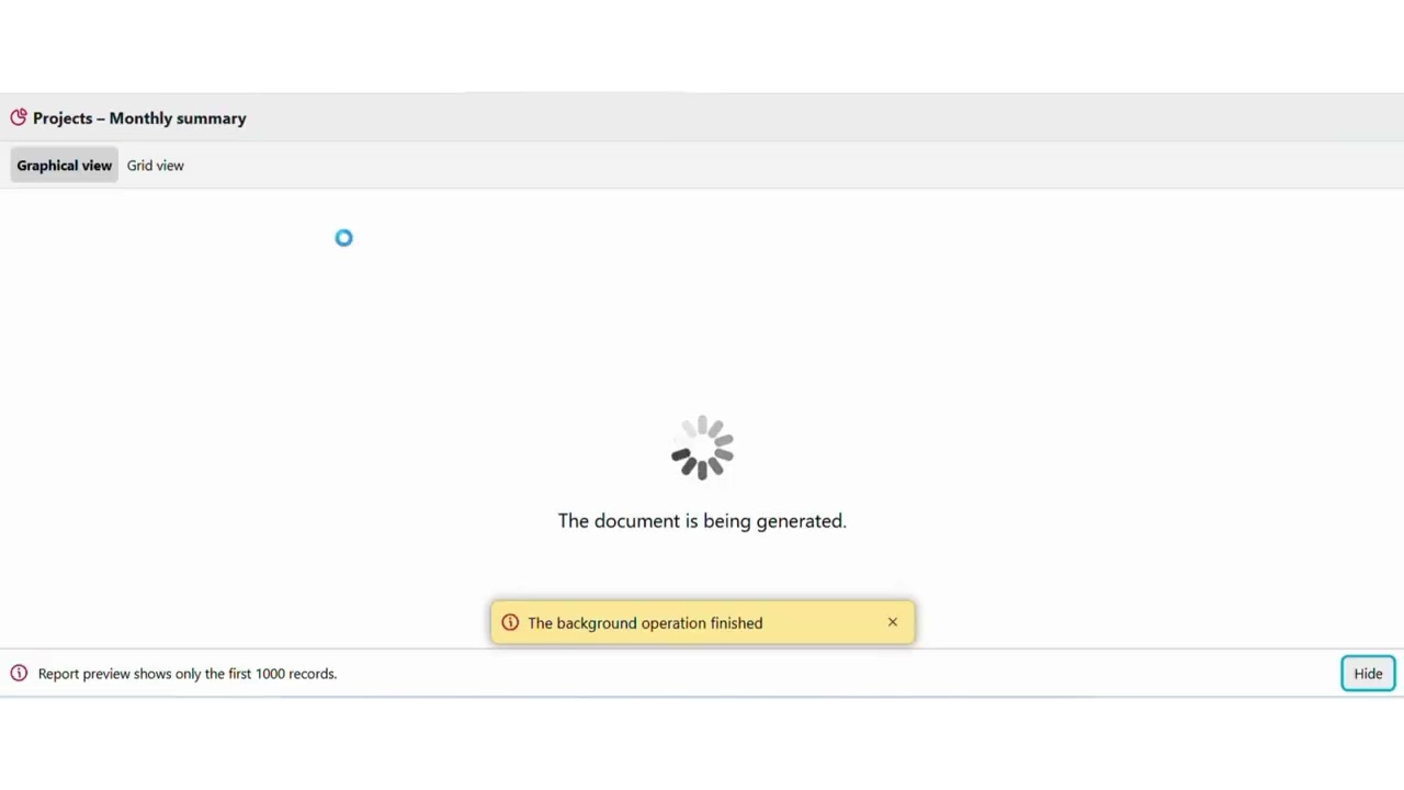 Generate Printer Reports
