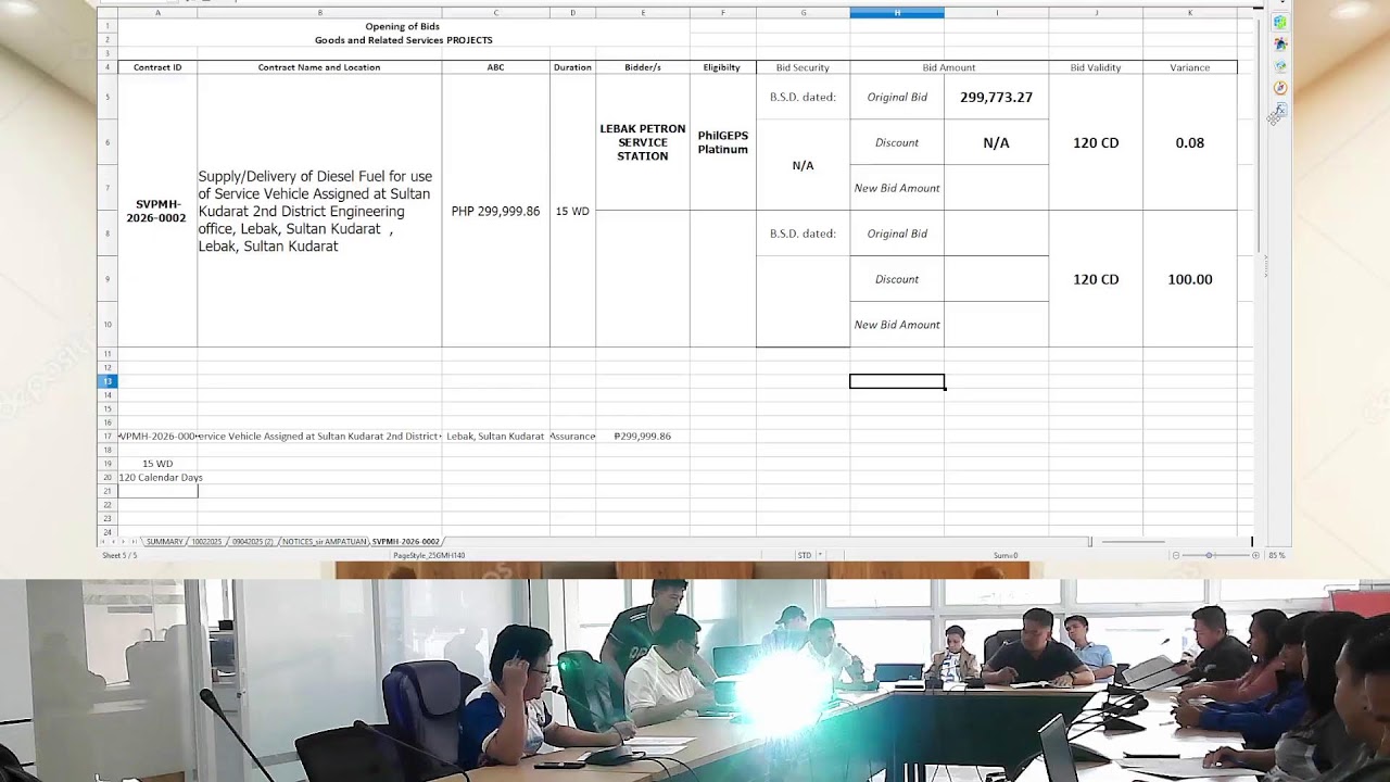 DPWH Sultan Kudarat 2nd DEO Procurement Live - Opening of Bids and Pre Bid Conference 03/11/26