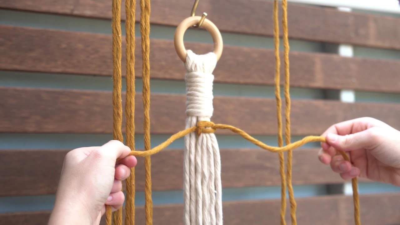 Roxie's Rope plant hanger tutorial
