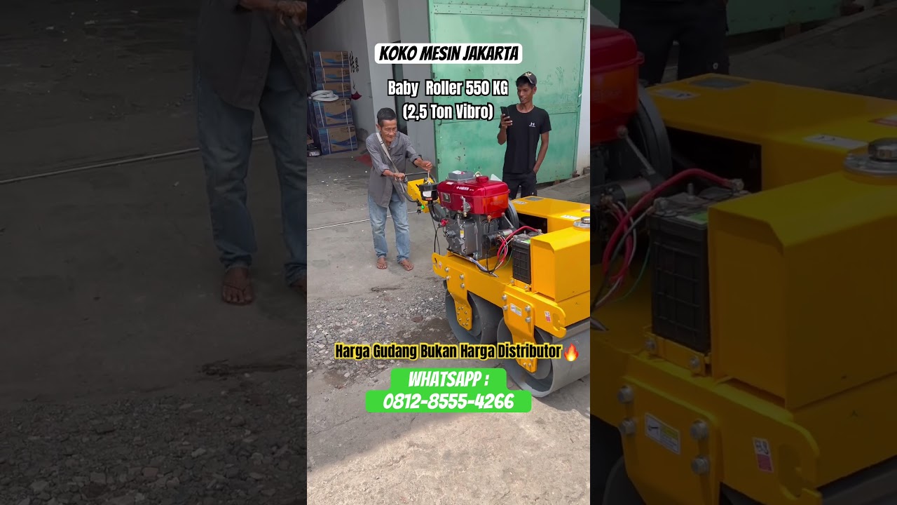 Baby Roller Mesin Pemadat Aspal #betonisasi #babyroller