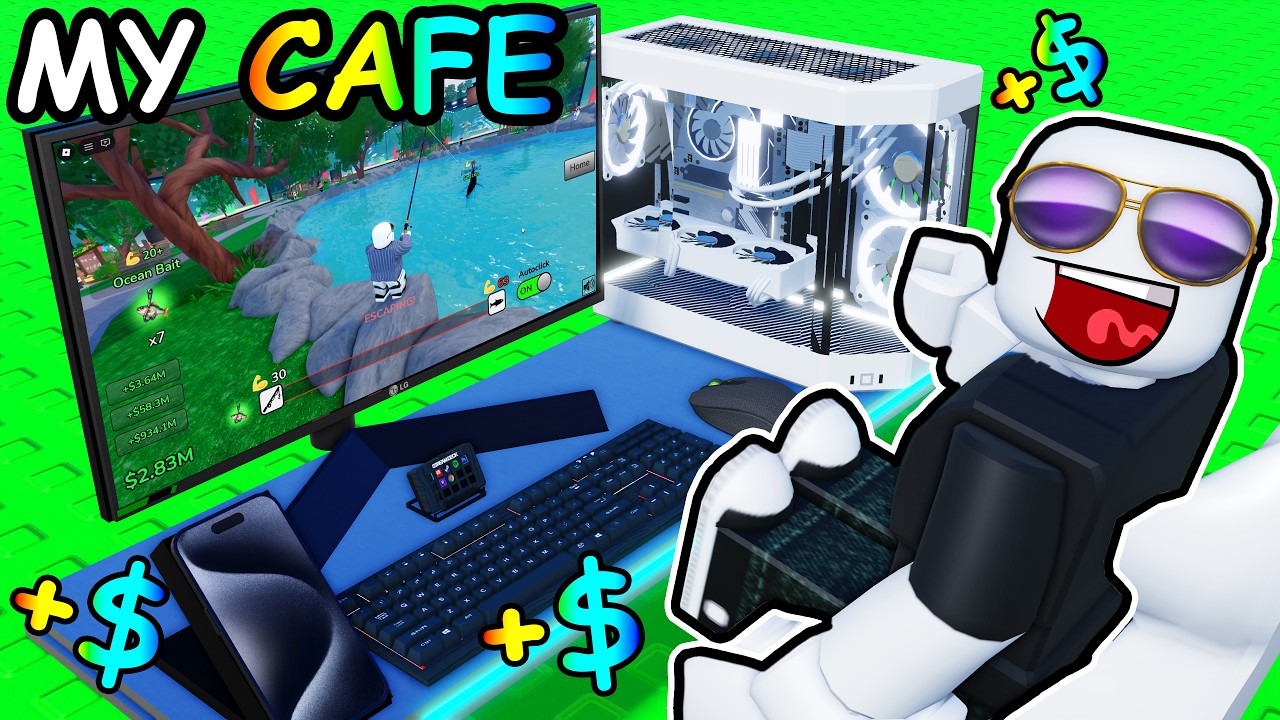 Строю МАКСИМАЛЬНЫЙ уровень игрового кафе в Roblox...