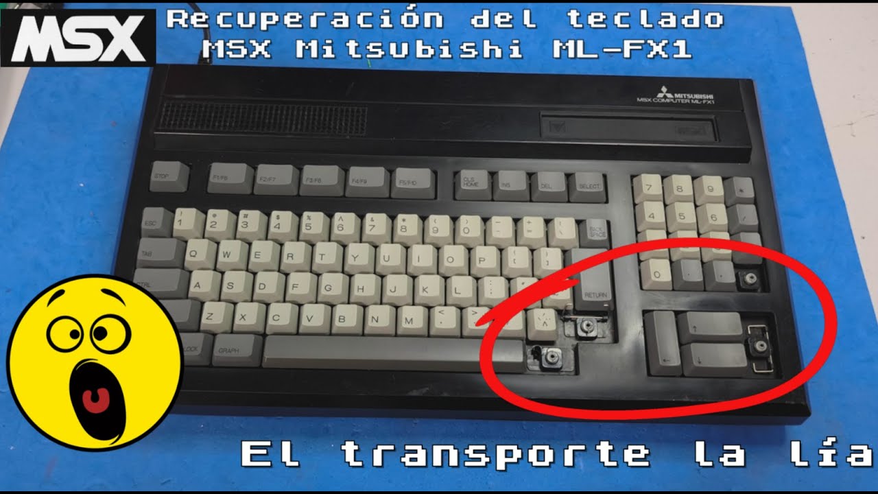 Reparación teclado MSX Mitsubishi ML-FX1