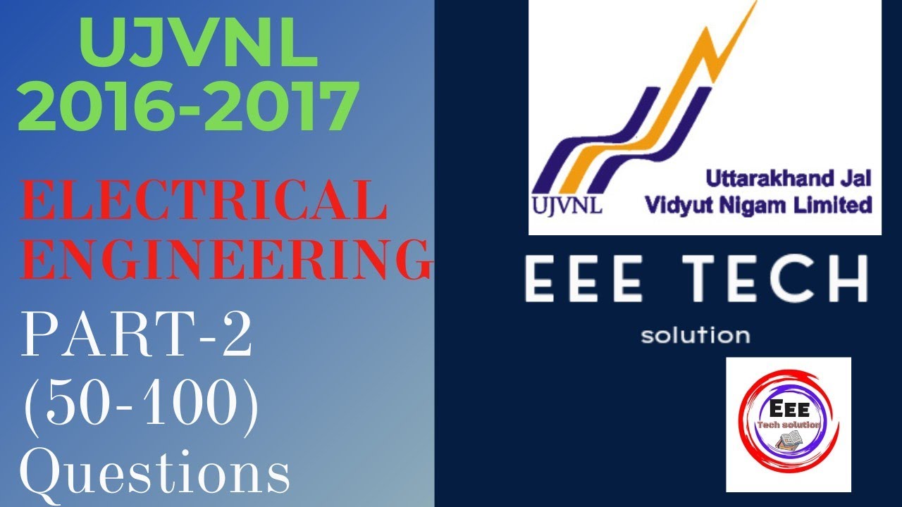 UJVNL JE(Electrical Engineering) 2016-17|| Paper Solution| Part-2