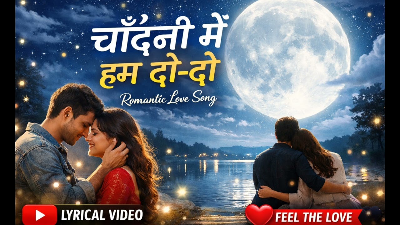 चाँदनी में हम दो-दो 🌕 | Romantic Love Song Full Moon Night | Hindi 2026