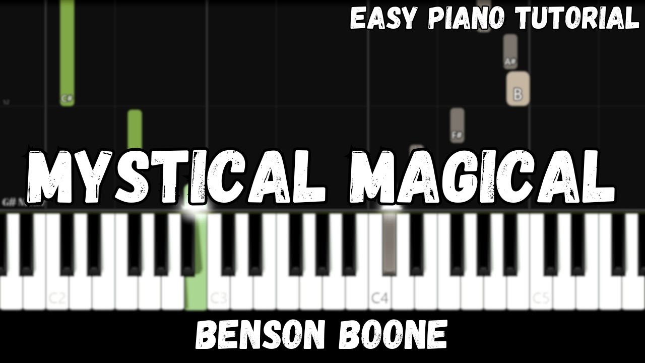Benson Boone - Mystical Magical (Easy Piano Tutorial)