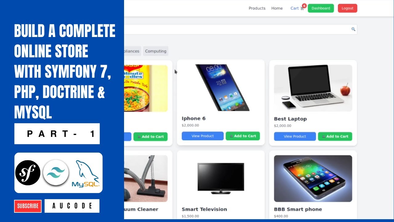 Build a Complete Online Store with Symfony 7, PHP, Doctrine & MySQL - Part 1