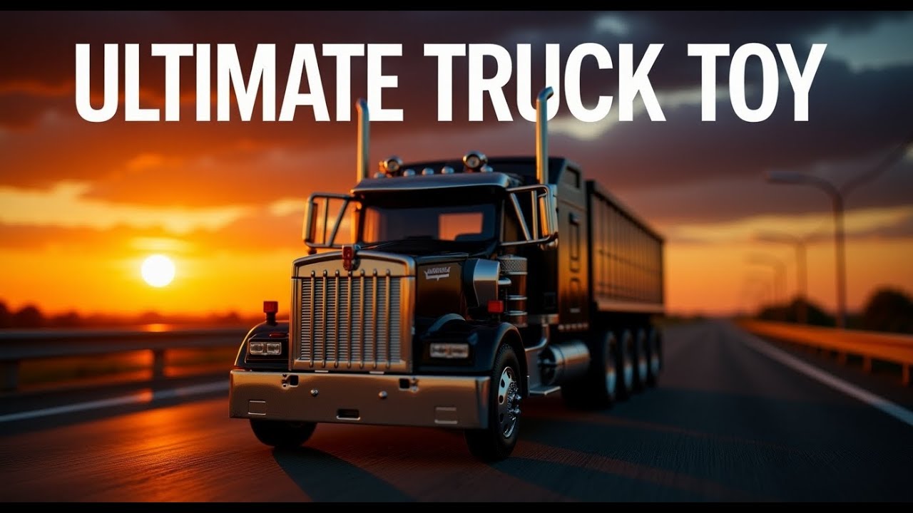 Custom Kenworth W900 Diecast Semi Truck | 1:32 Scale 18 Wheeler with Logo Trailer