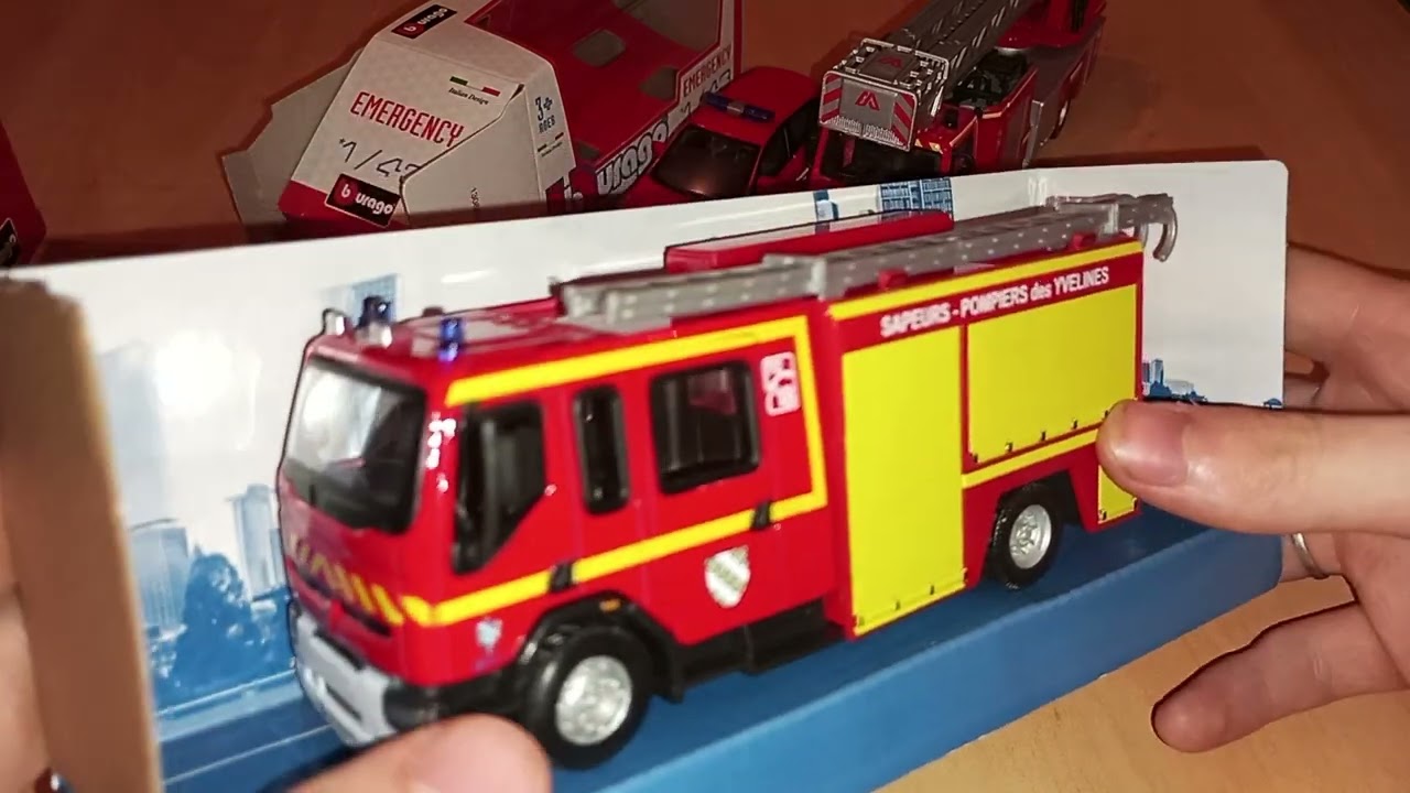 Unboxing de 2 Véhicules de pompier (BURAGO)