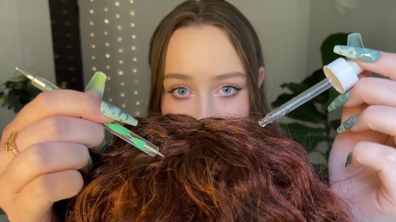 asmr after class :) lice check (layered sounds)