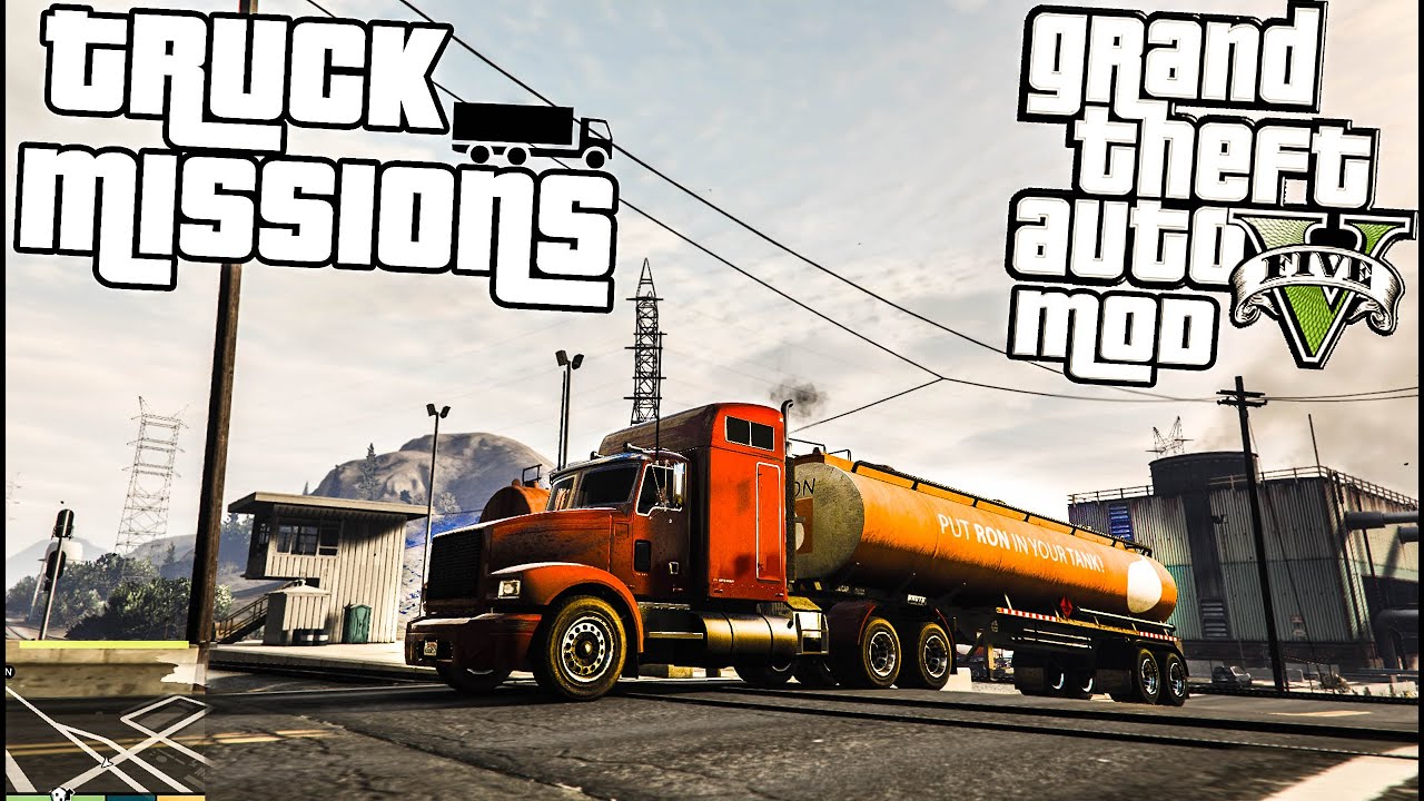 GTA 5 PC: Truck Driver Mod / Missions (Grand Theft Auto V)