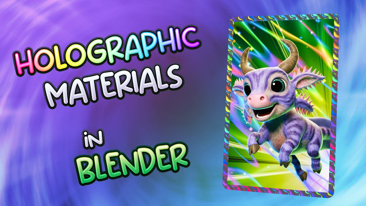 Blender Tutorial Holographic Materials and Shaders