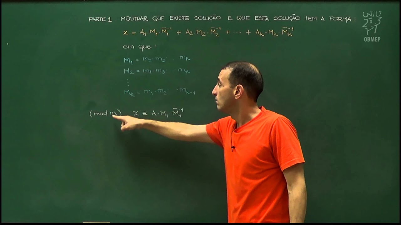 Aritmética - Aula 60 - Teorema chinês do resto
