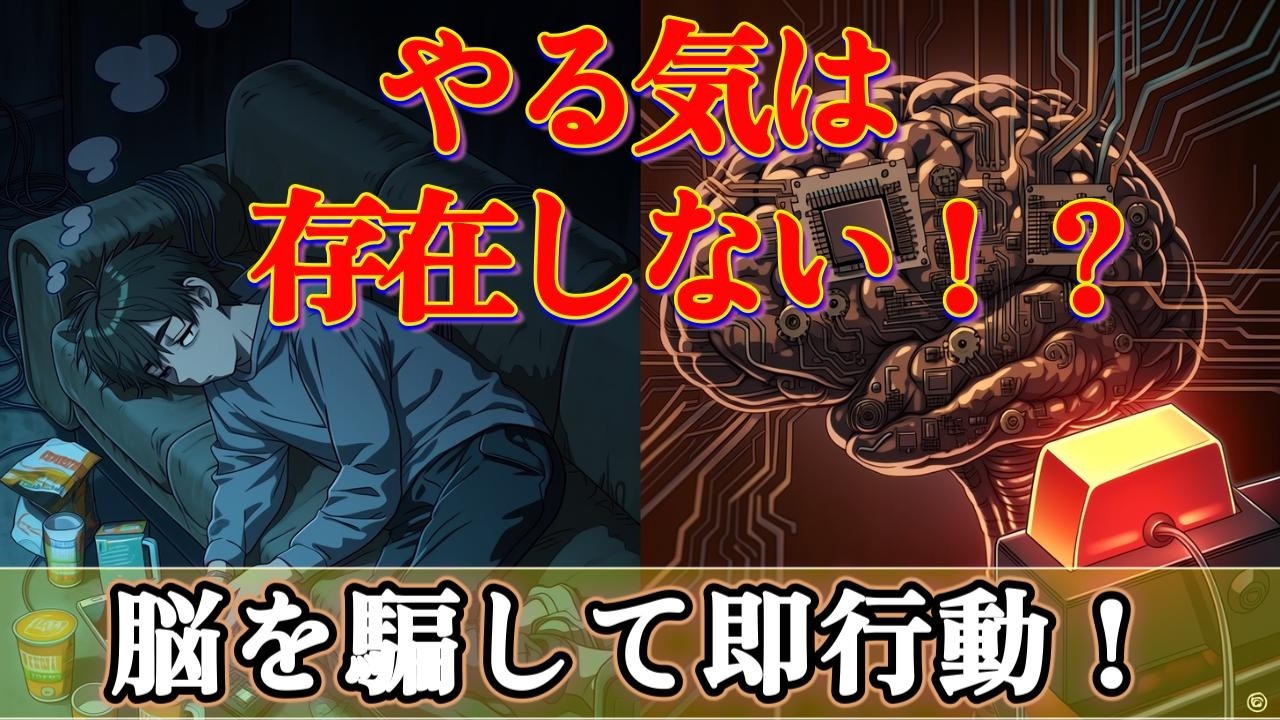 【グレーな雑学】やる気を待つのは無駄！ダラける脳を騙して即行動する方法を解説